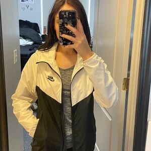 Nike Women's Two-Tone Black and White Utility Jacket